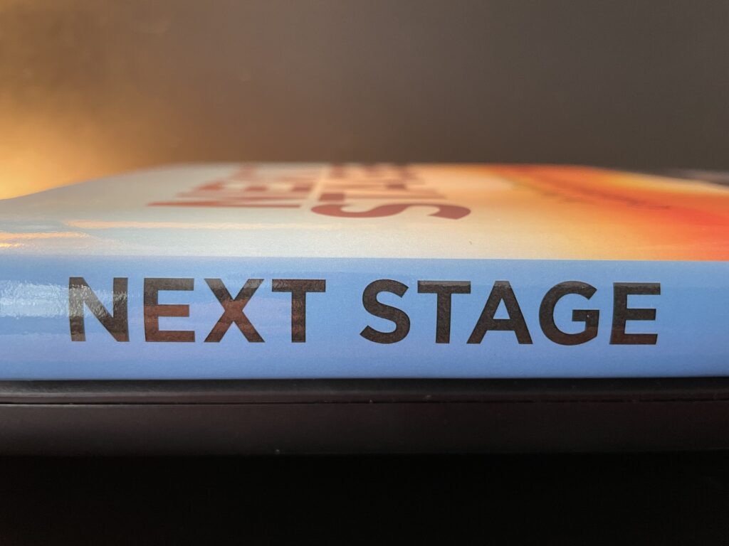 Next Stage Book With Spine in Blue Color